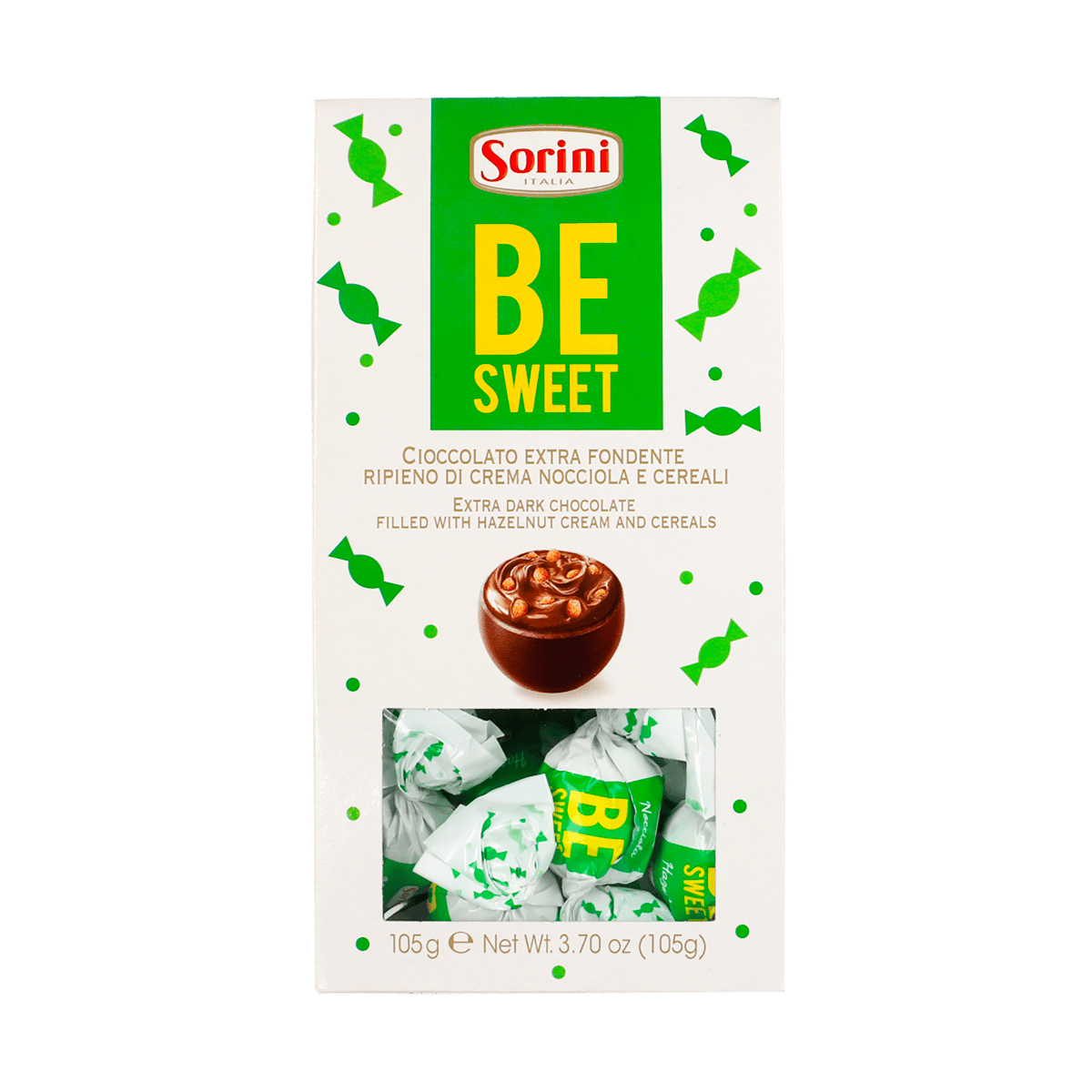 Chocolate extra oscuro relleno de crema de avellanas y cereales 105 g
